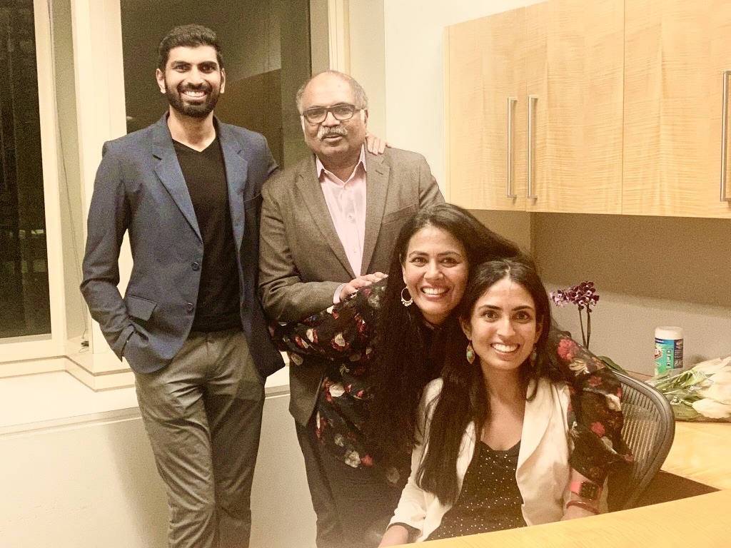 Indu Kadambi with her family