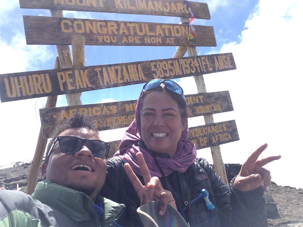 Indu Kadambi at Mt. Kilimanjaro