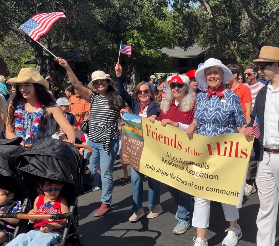 Indu Kadambi with Friends of the Hills at the July 4 parade